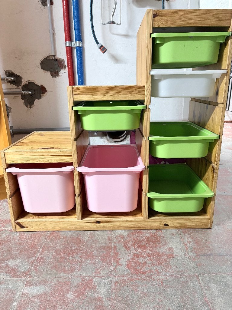 Armoires de chambre d'enfants Ikea avec bacs de rengements, Enlèvement, Utilisé, Pin, Modern Zweeds IKEA