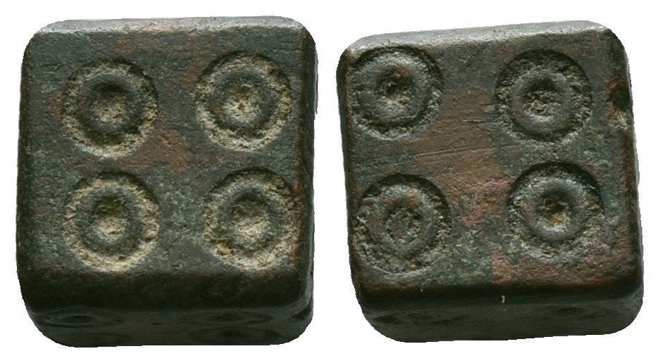Romeins bronzen gewicht (14,6 g gr - 11,5 mm), Ophalen of Verzenden, Brons