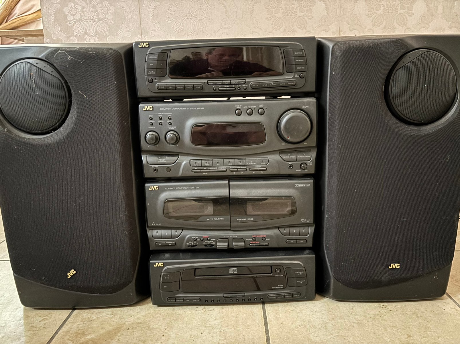 JVC stereo keten, Enlèvement, Utilisé, Deck cassettes ou Lecteur-enregistreur de cassettes, JVC