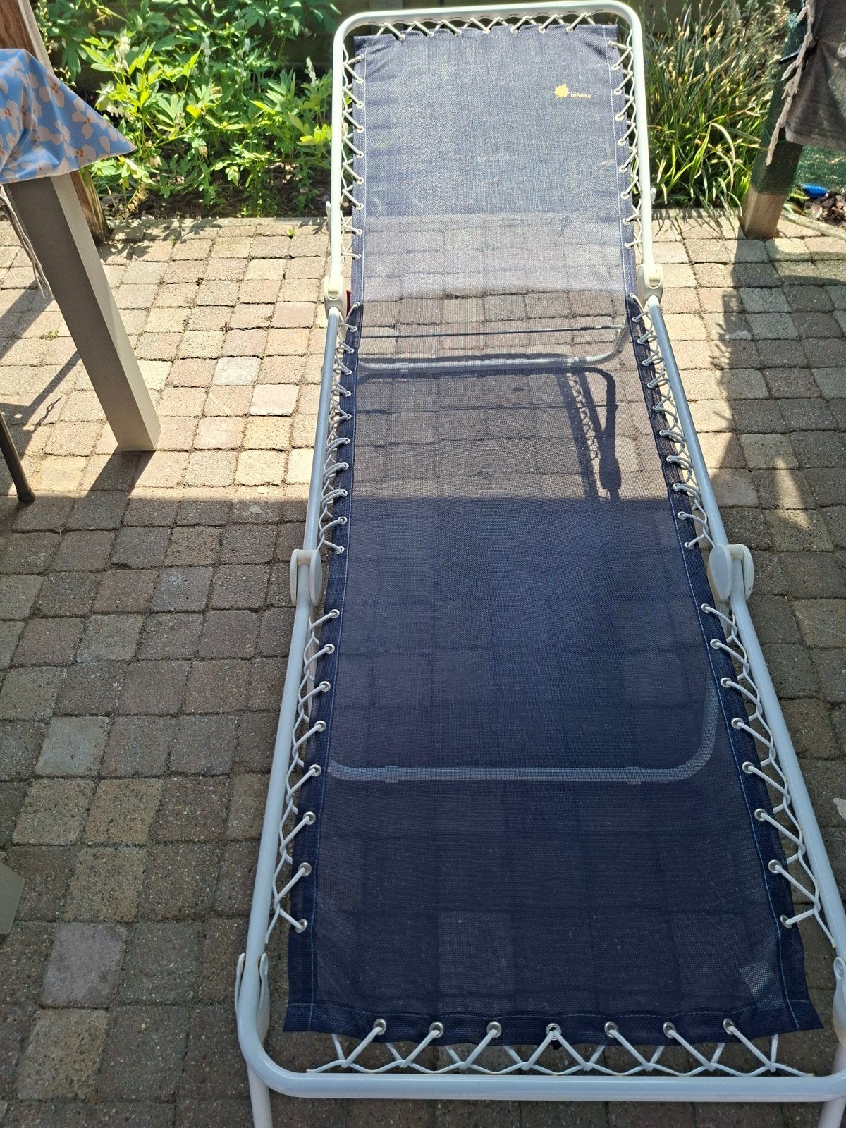 Lafuma ligbed blauw, Jardin & Terrasse, Chaises longues, Enlèvement