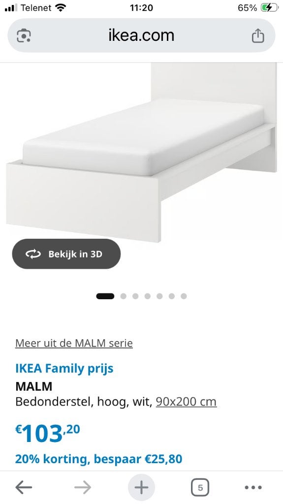 Bed, Huis en Inrichting, Ophalen, Gebruikt, 90 cm, Eenpersoons