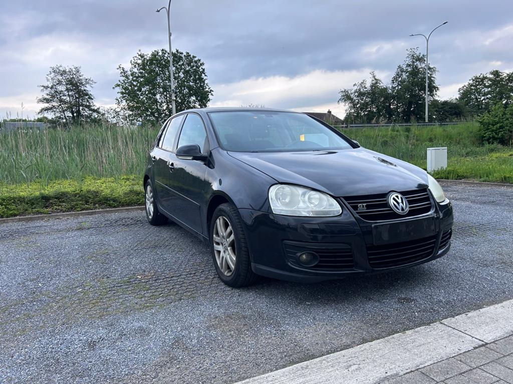 GOLF V 1,4 TREND 59KW, Auto's, Stof, Zwart, 5 deurs, Blauw
