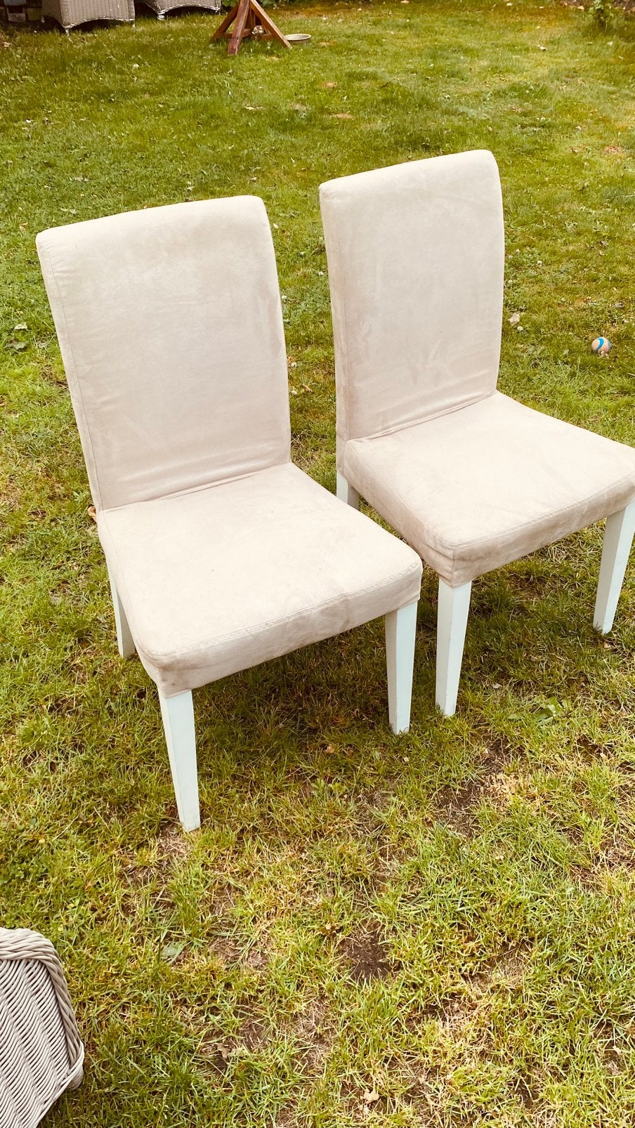 4 witte eetkamerstoelen eventueel te combineren met 2 zwarte, Ophalen, Zo goed als nieuw