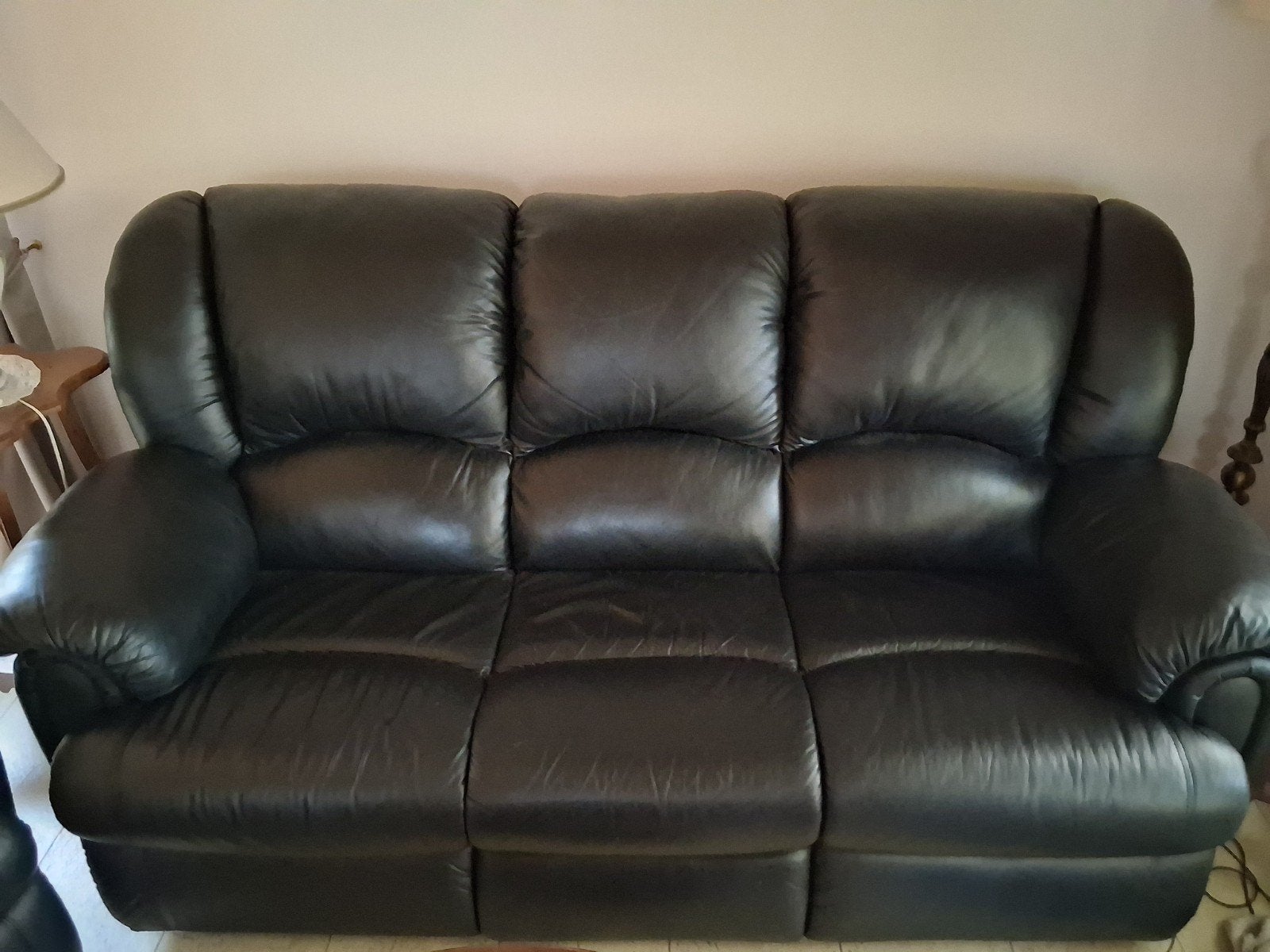 lederen salon te koop, Ophalen