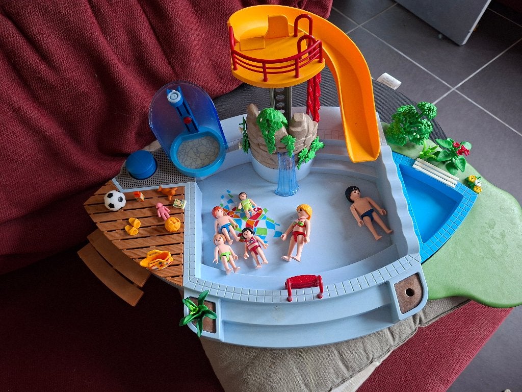 Zwembad playmobil, Bâtiment, Summer fun, Utilisé, Kit complet