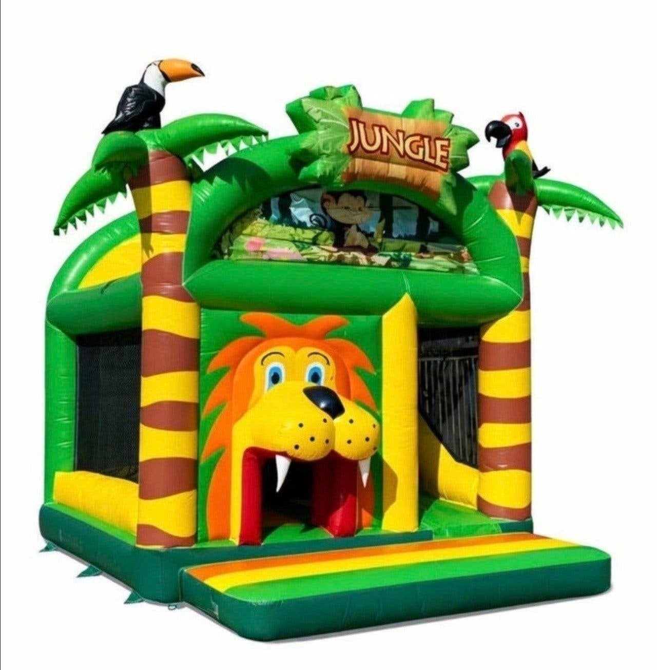 nieuw springkasteel jungle leeuw, Ophalen, Nieuw