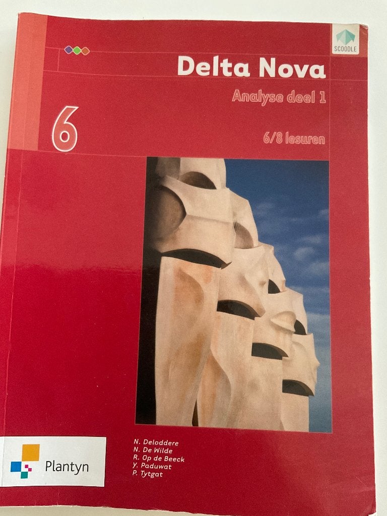 Delta Nova analyse deel1, Ophalen, ASO, Wiskunde A, Plantyn