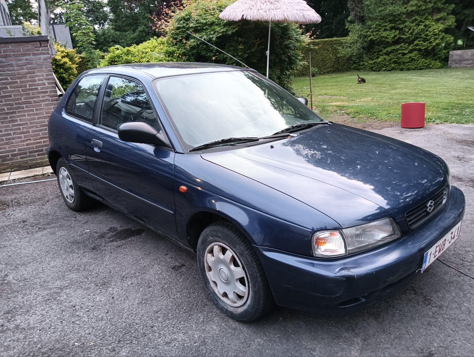 Suzuki baleno automaat.servo stuur 1e.eigenaar ., Auto's, Stof, 4 cilinders, Blauw, Particulier