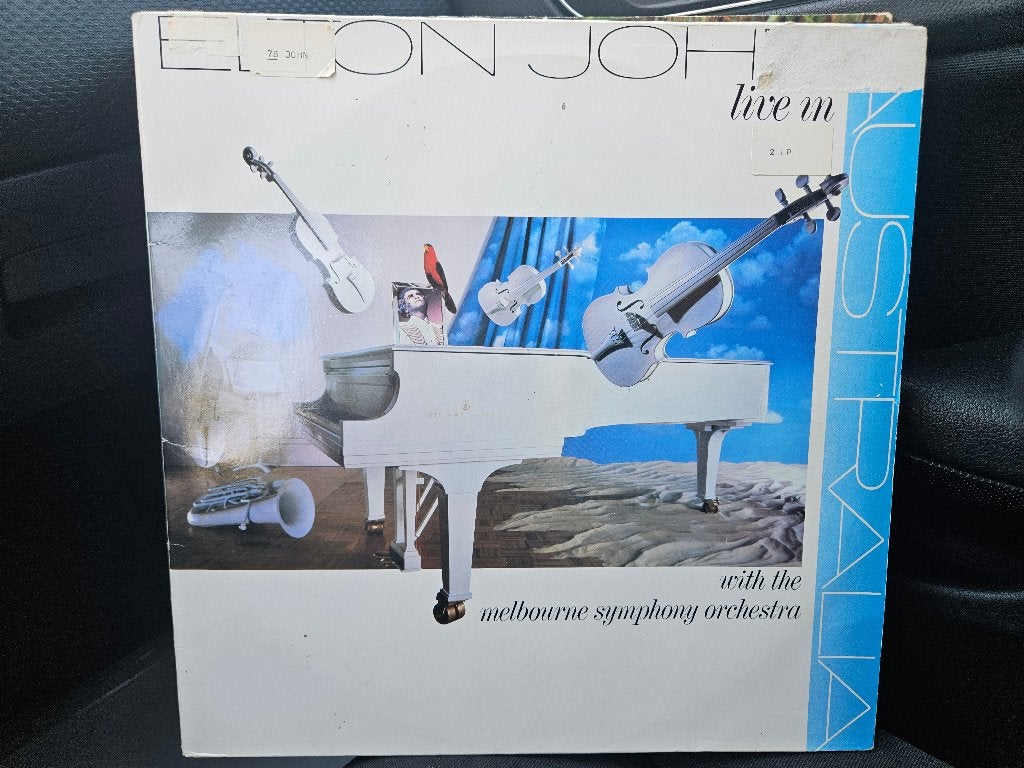 LP Elton John - Live In Australia, CD & DVD, Vinyles | Pop, Enlèvement ou Envoi, Pop, Utilisé, Double LP