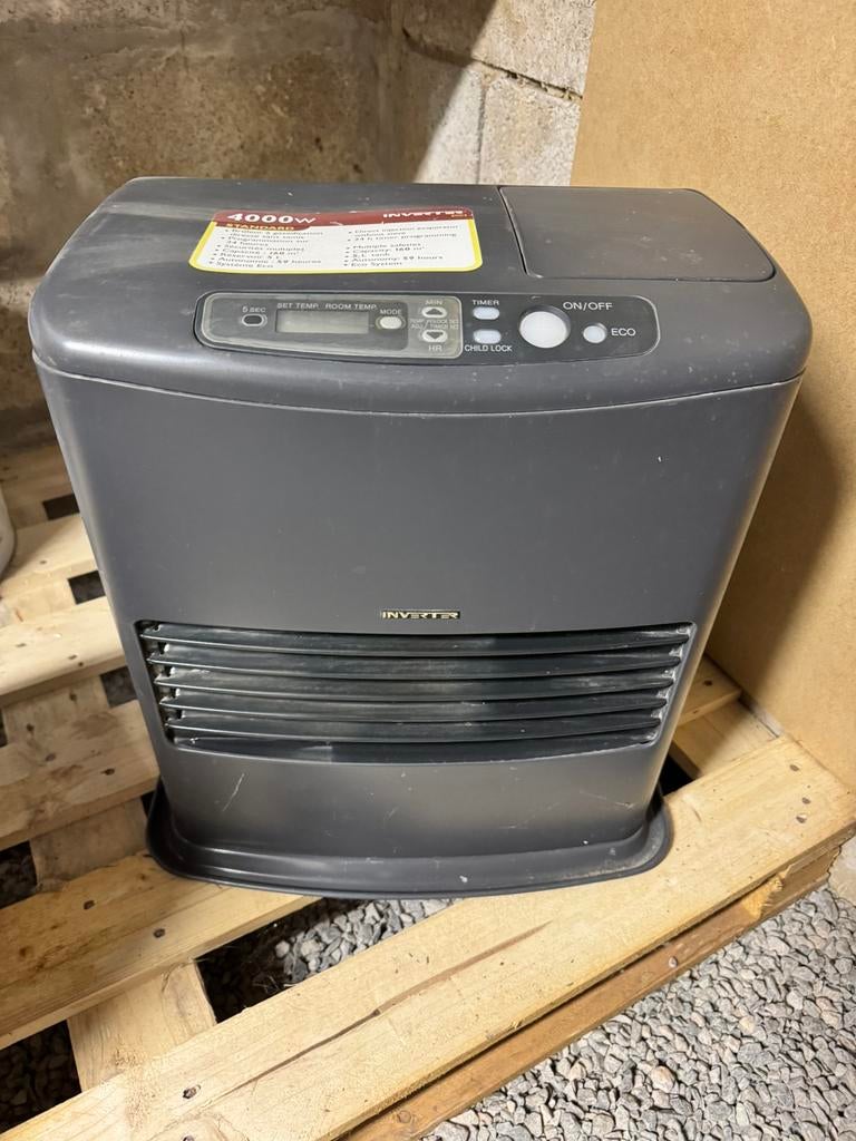 Poêle à pétrole électronique INVERTER 6026 – 4000W, Maison & Meubles, Poêles, Utilisé, Enlèvement