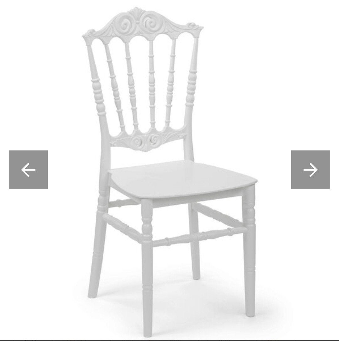 napoleon stoelen, Kunststof, Evenementen stoelen, Wit, Ophalen of Verzenden