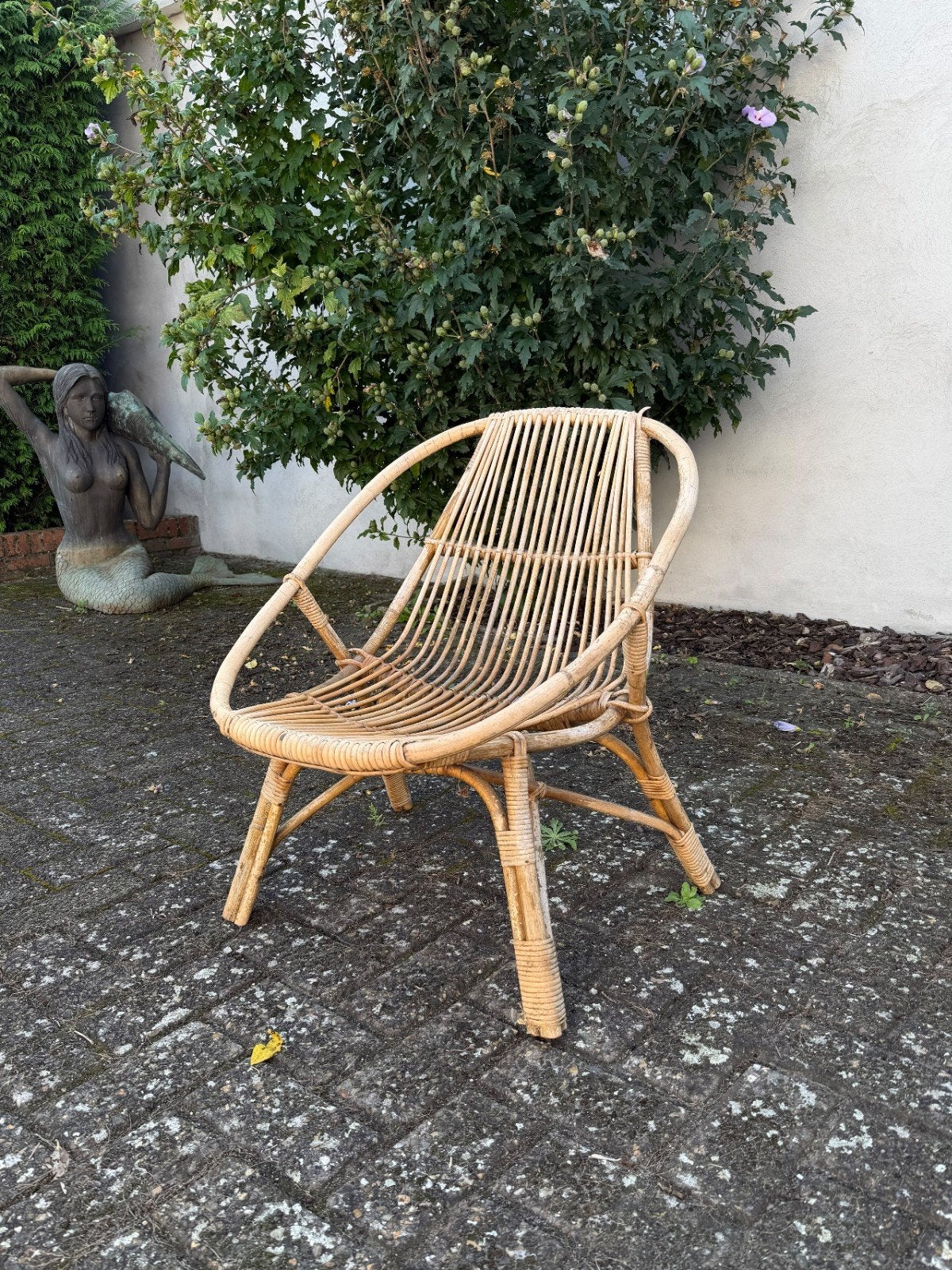 Vintage rotan stoel, Ophalen