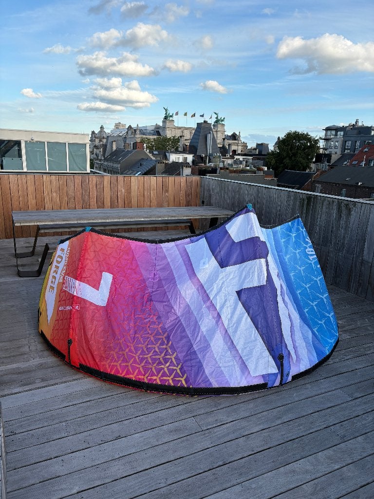 Harlem Force Kiteset (7m, 9m, 12m) Bigair + Harlem Bar, Watersport en Boten, Kitesurfen, Zo goed als nieuw, Kite, 7 m², Ophalen