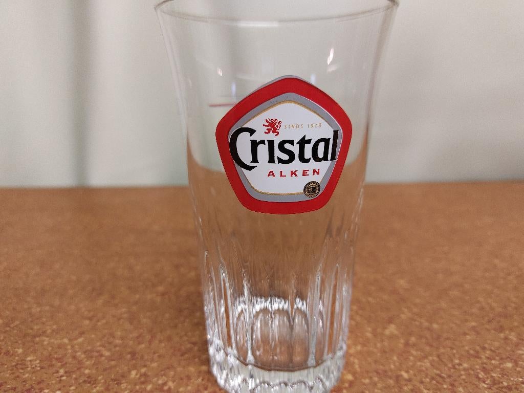 bierglazen Cristal Alken, Verzamelen, Ophalen of Verzenden, Zo goed als nieuw, Glas of Glazen, Overige merken