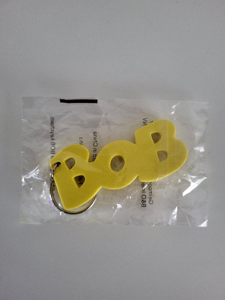 gele BOB sleutelhanger bob key chain, Ophalen of Verzenden, Nieuw, Overige typen