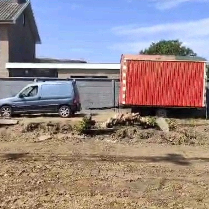 Schoren stutten schraag dokas u kop driepikkel werfkeet, Ophalen