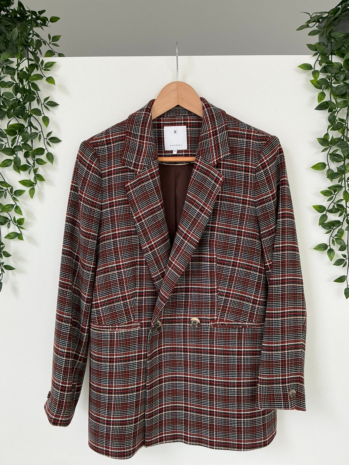 Bruine blazer Xandres maat 40, Vêtements | Femmes, Taille 38/40 (M), Enlèvement ou Envoi, Comme neuf, Brun