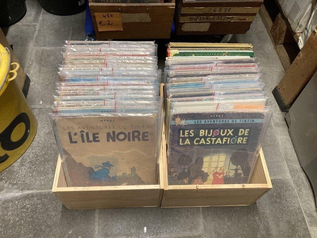 Lot 38 albums Tintin, Livres, Plusieurs BD, Enlèvement, Utilisé, Hergé.