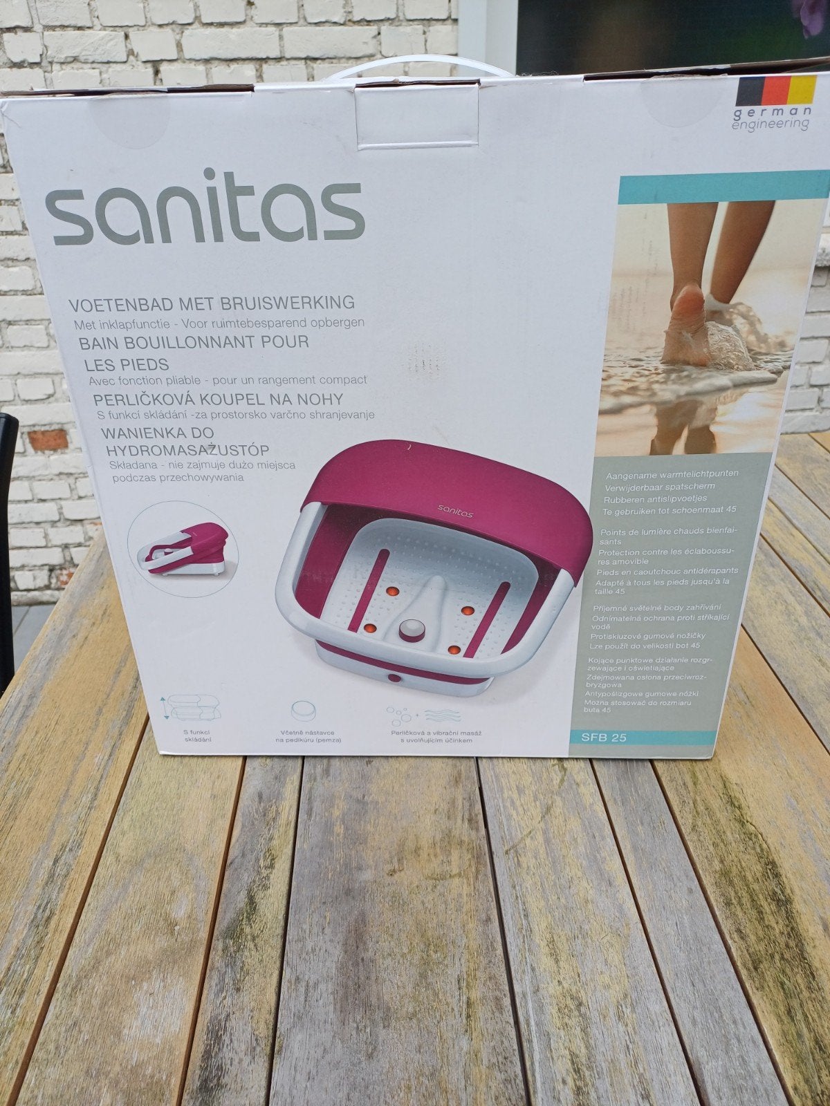 bruisend voetenbad Sanitas, Elektronische apparatuur, Ophalen of Verzenden