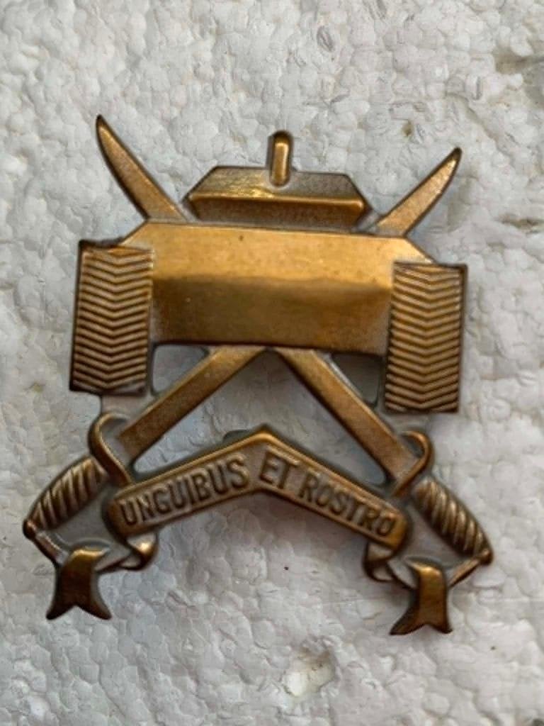 Kenteken, Oud Model Verkenning Escadron RECCE, jaren 50, Verzamelen, Ophalen of Verzenden, Landmacht, Embleem of Badge