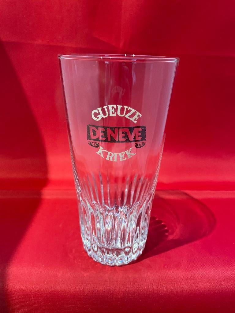 bierglas Gueuze De Neve Kriek, Verzamelen, Ophalen of Verzenden, Gebruikt, Bierglas