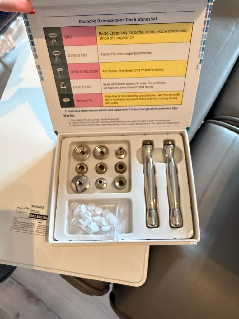 Microdermabrasie, Ophalen, Zo goed als nieuw