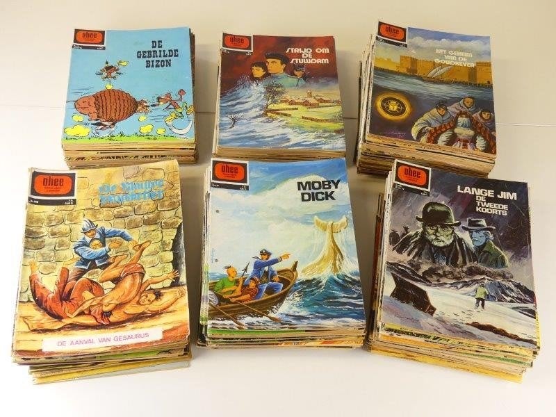 Een 350-tal Ohee strips uit mijn jeugd, Boeken, Stripverhalen, Ophalen of Verzenden
