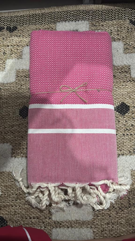 Tunesische foutas - Roze, Huis en Inrichting, Keuken | Textiel, Ophalen, Nieuw, Roze