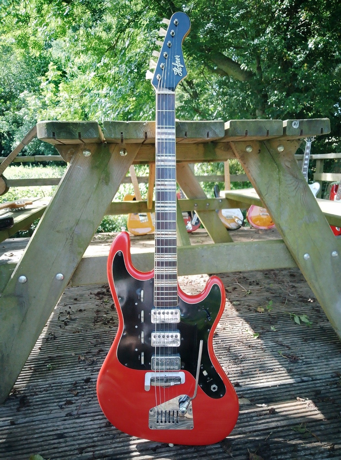Prachtige HOFNER VINTAGE 175 jaar 60 helemaal origineel., Muziek en Instrumenten, Snaarinstrumenten | Gitaren | Elektrisch, Ophalen