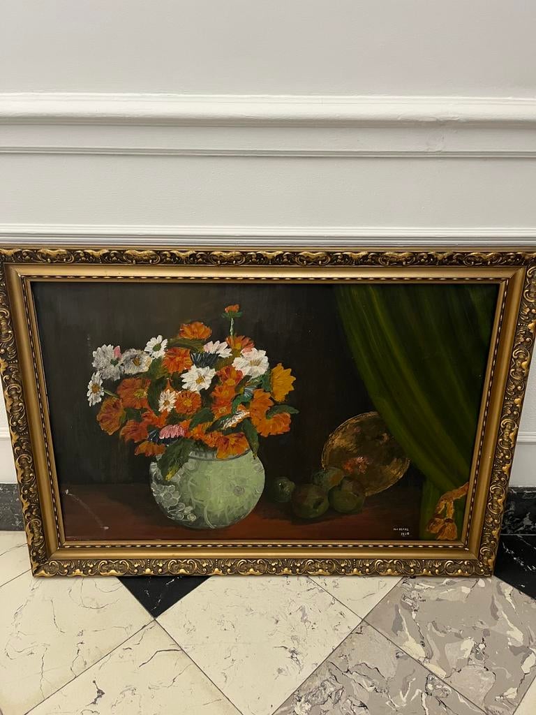 Antiek schilderij ‘stilleven’  Hul. Begas 1938, Enlèvement ou Envoi