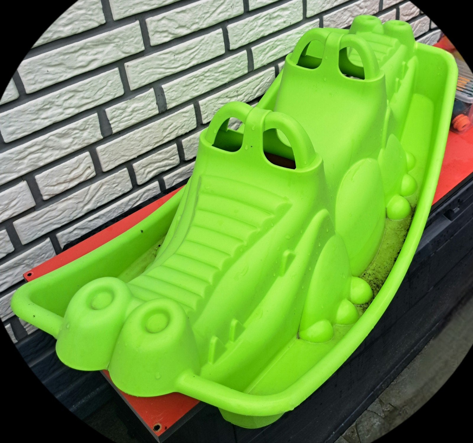 Paradiso Toys schommelwip in de vorm van een krokodil, Enlèvement