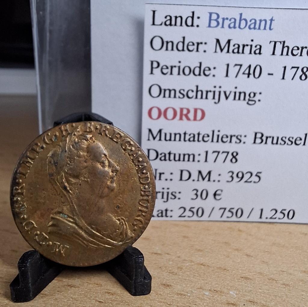 oord - 1778 - Brussel - Maria Theresia - @30€, Timbres & Monnaies, Monnaies | Belgique, Envoi, Autre, Monnaie en vrac