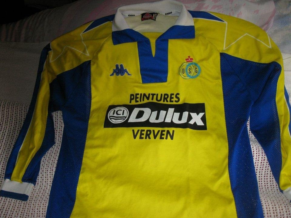 Maillot Union Saint Gilloise 1998, Enlèvement ou Envoi, Porté, Taille 52/54 (L), Kappa