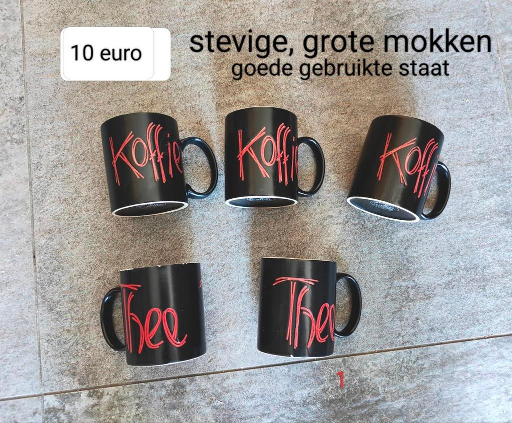 stevige mokken, Huis en Inrichting, Ophalen, Zo goed als nieuw