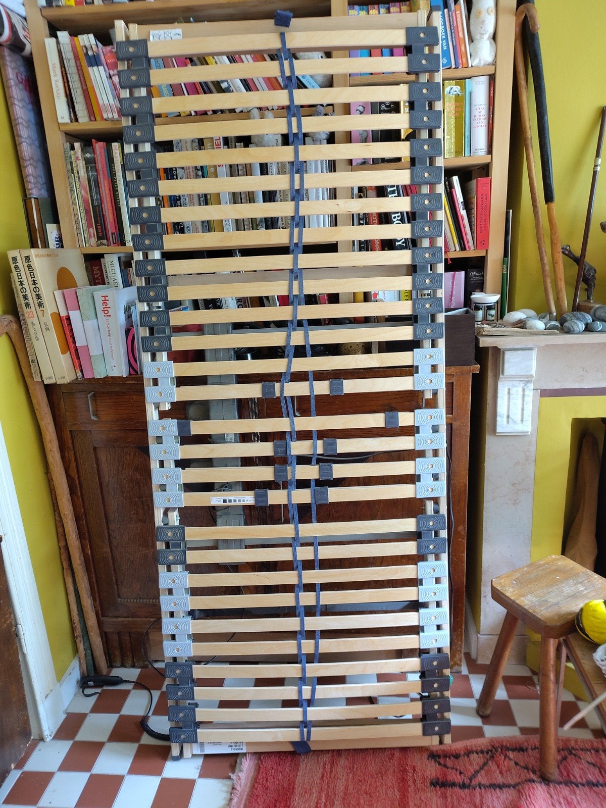 2 elektrische lattenbodem eventueel met poten  80x200, Ophalen, 200 cm, 80 cm, Bedbodem
