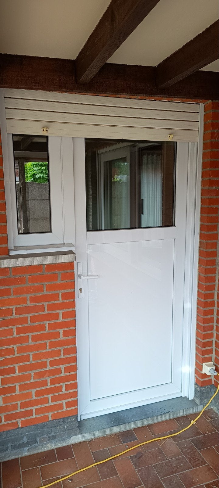 PVC buitendeur met raam....of zonder raam, Ophalen