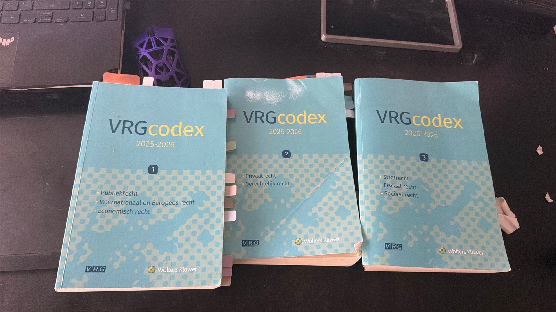 COMPLETE SET: VRG codex 2025-2026 (Deel 1, 2 & 3), Boeken, Ophalen of Verzenden, Gelezen, Hogeschool