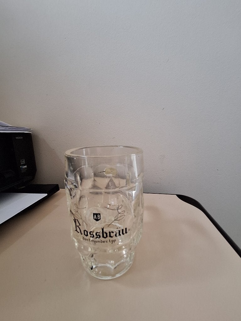 bierglas bierpull rossbrau, Collections, Enlèvement ou Envoi, Comme neuf, Verre ou Verres