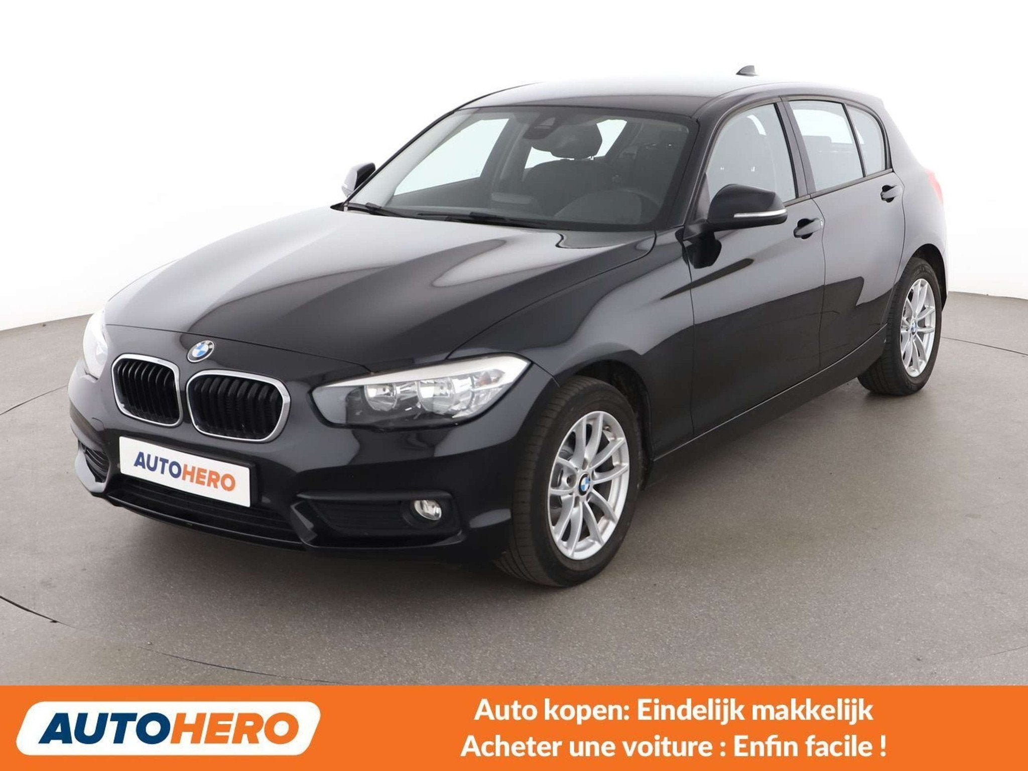 BMW 1 Serie 116 116i Advantage (bj 2015), Auto's, 116 g/km, Gebruikt, Zwart, Zwart