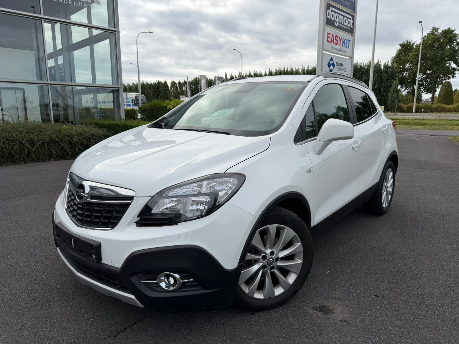 Opel Mokka 1.4 Turbo benzine automaat 2016 km54000 gekeurd, Auto's, Euro 6, 4 cilinders, Wit, Leder