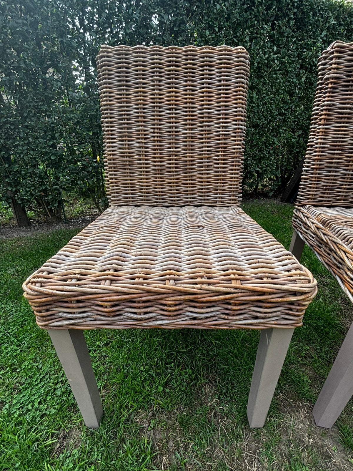 Rieten stoelen, Huis en Inrichting, Ophalen, Overige kleuren, Riet of Rotan, Zo goed als nieuw