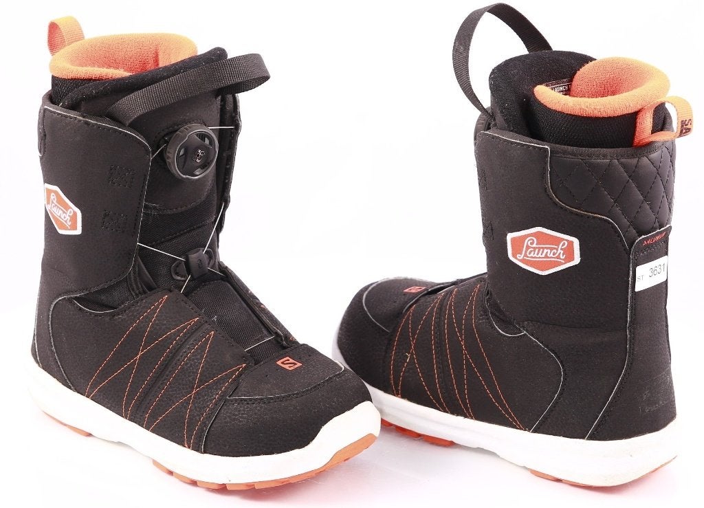 Chaussures de snowboard pour enfants 32;34 EU SALOMON LAUNCH, Envoi, Utilisé, Chaussures
