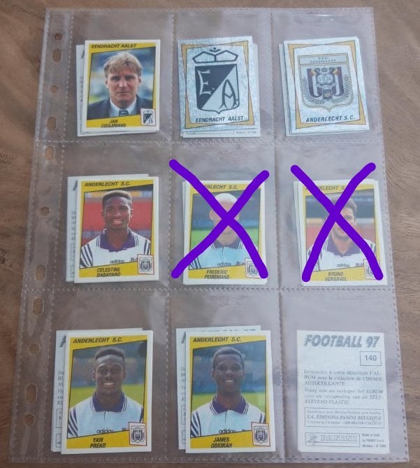 Panini Football 1997 stickers, Collections, Enlèvement ou Envoi, Neuf, Sport