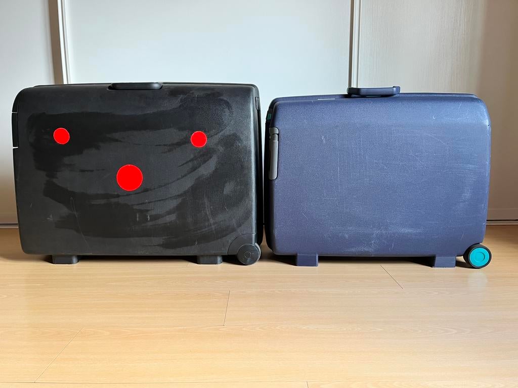 Reiskoffers, Ophalen, Gebruikt, Hard kunststof, Wieltjes