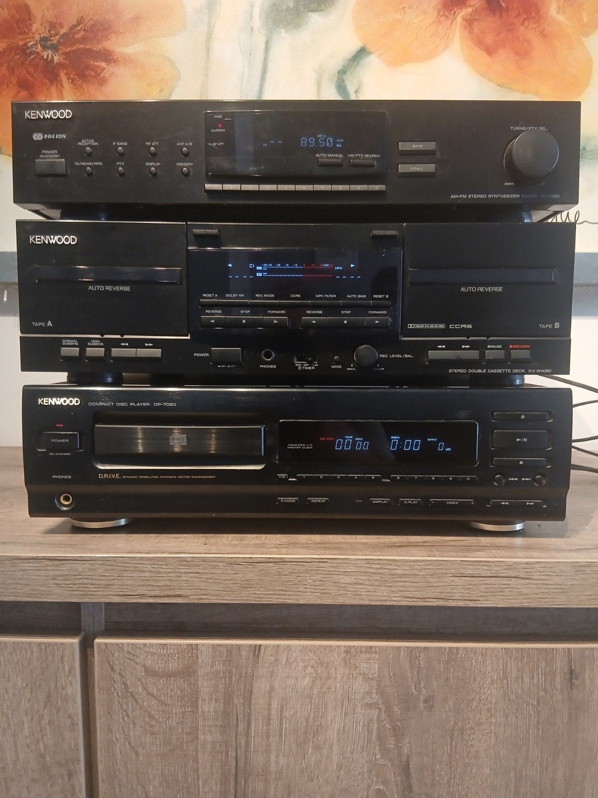 Prachtige Kenwood hifi-set.   *perfecte staat*, Ophalen, Cassettedeck, Losse componenten