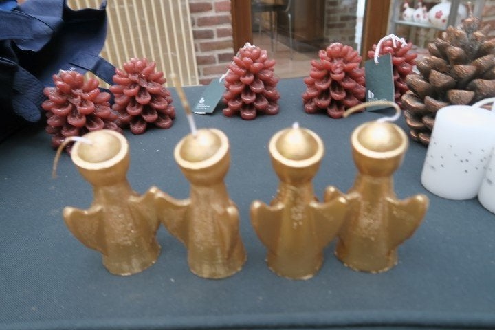 Speciale kerstkaarsen vanaf 1€ per stuk, 10 cm, Overige materialen, Meerkleurig, Overige merken