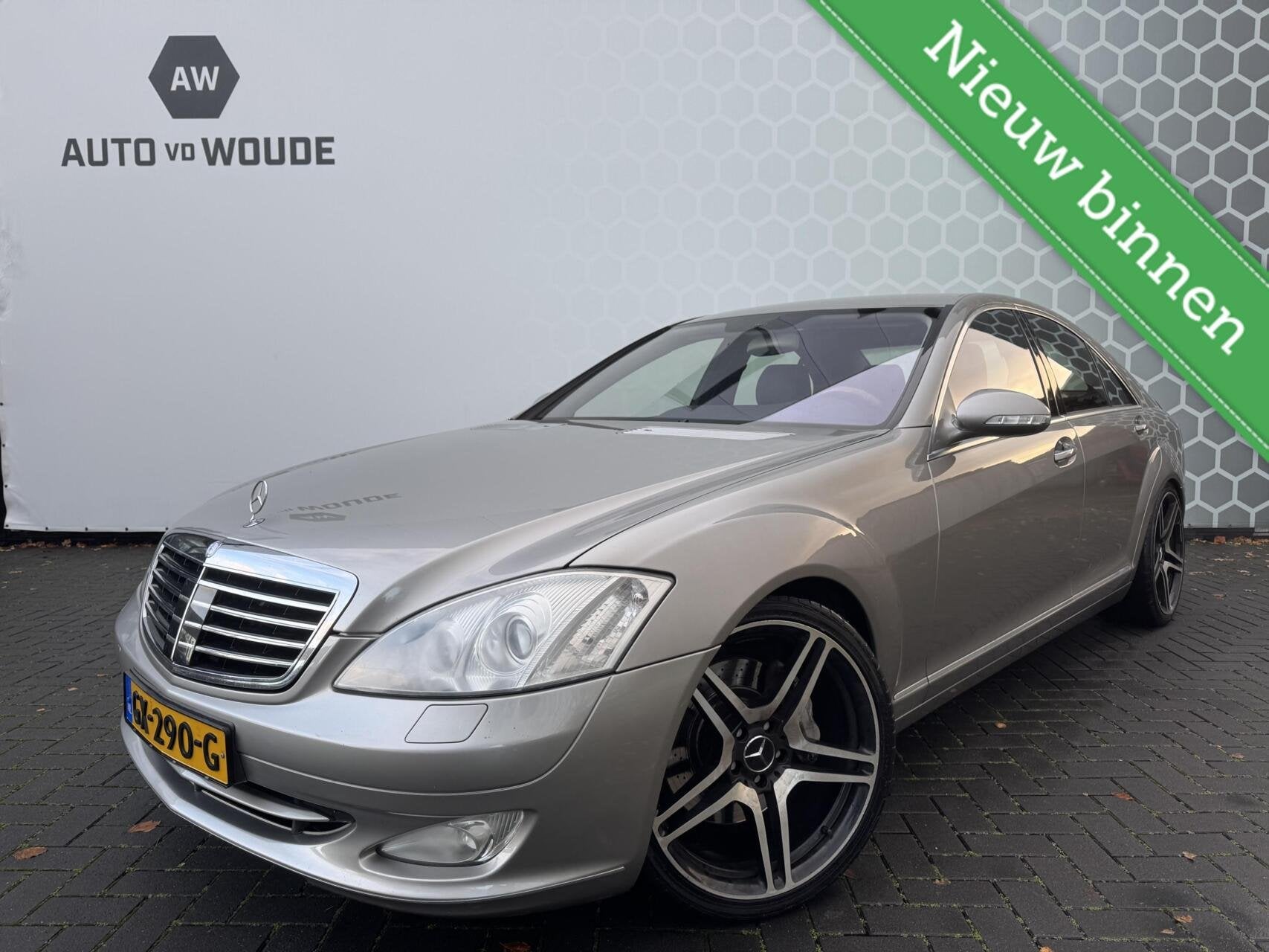 Mercedes S-klasse 500 Distronic 20 inch AMG Zwart Leer Xenon, Auto's, Automaat, Achterwielaandrijving, Gebruikt, Leder