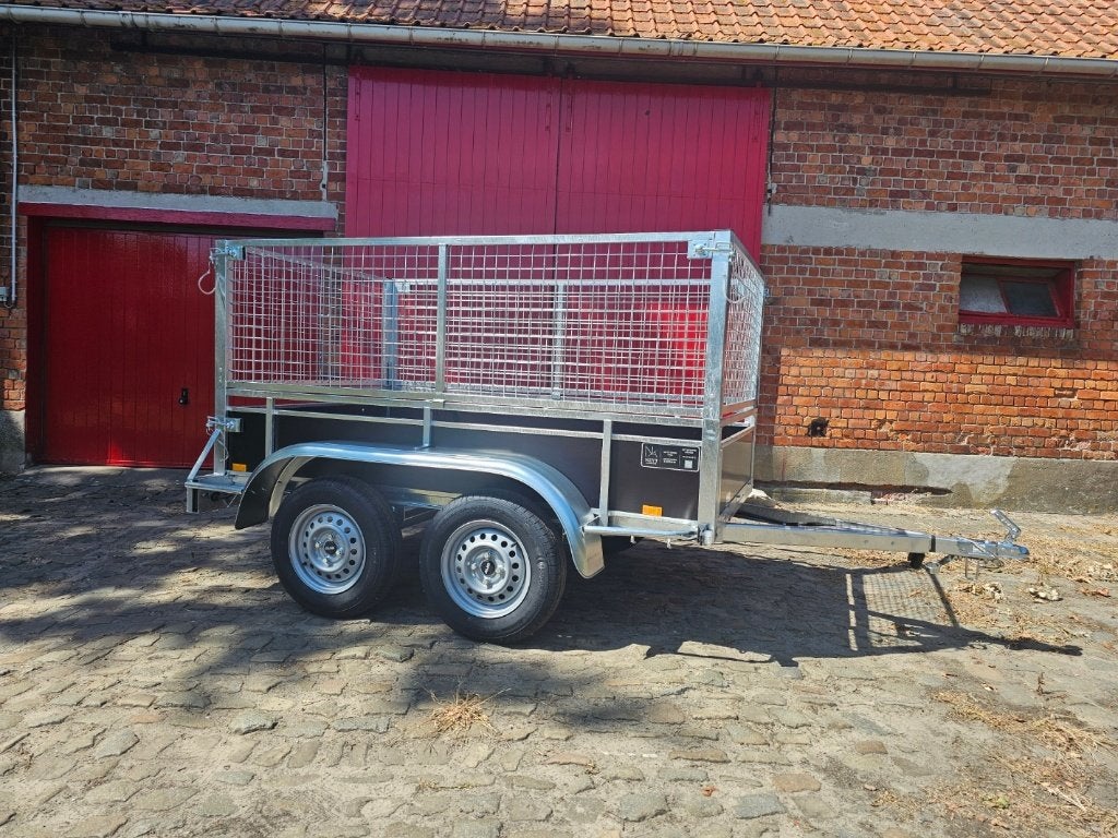 BW Trailers ongeremde bak aanhangwagen met loofnet - NIEUW, Autos : Divers, Enlèvement ou Envoi