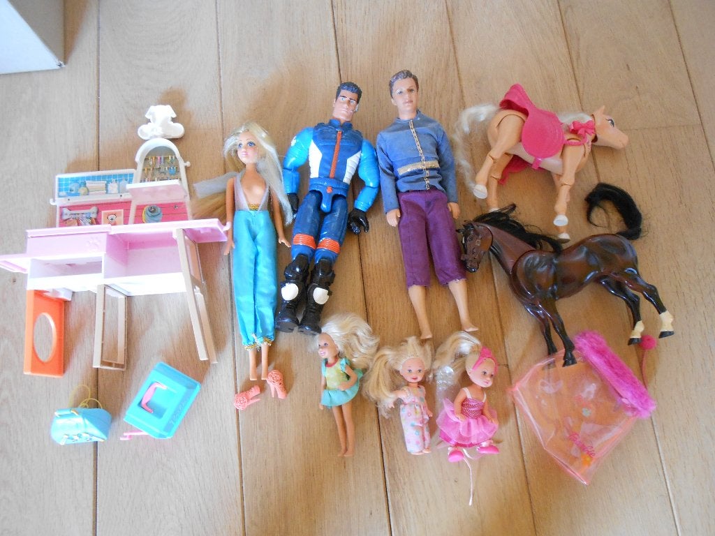 Poupée Mattel, barbie, Ken, Action man, minis ou cheval, Enlèvement, Comme neuf, Barbie