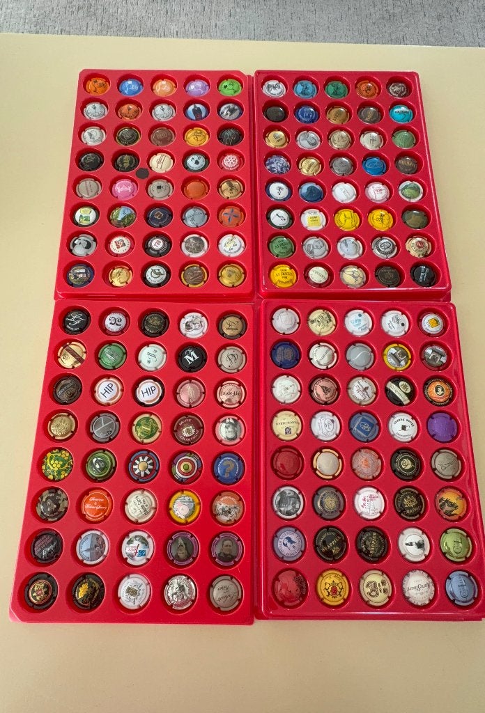 Champagne capsules 160 stuks - lot 1, Enlèvement ou Envoi